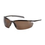 PIP Commander™ Brown Anti-Scratch Coated Polarized Lens Gloss Bronze Frame Semi-Rimless Safety Glasses