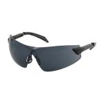 PIP Supersonic™ Gray Anti-Scratch/Fog Coated Lens Black Ratcheting Temples Rimless Safety Glasses