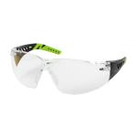 PIP Q-Vision™ Clear Anti-Scratch/Reflective Coated Lens Black & Lime Green Temples Rimless Safety Glasses