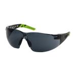 PIP Q-Vision™ Gray Anti-Scratch/Fog Coated Lens Black & Lime Green Temples Rimless Safety Glasses