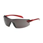 PIP Radar™ Gray Anti-Scratch/Fog Coated Lens Red Temple Rimless Safety Glasses