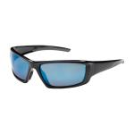PIP Sunburst™ Blue Mirror Plus Anti-Scratch/Reflective Coated Lens & Black Full Frame Safety Glasses