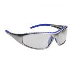 PIP FlashFire™ Clear Anti-Scratch/Fog Coated Lens Full Silver/Blue Frame Safety Glasses
