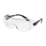 PIP OverSite™ Clear Anti-Scratch Coated Lens Black/Gray Temple OTG Rimless Safety Glasses
