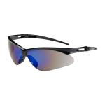 PIP Anser™ Blue Mirror Anti-Scratch Coated Lens Black Temple Semi-Rimless Safety Glasses