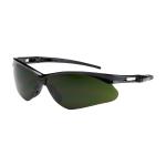 PIP Anser™ 5.0 IR Filter Shade Anti-Scratch Coated Lens Black Temple Frame Semi-Rimless Safety Glasses