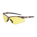 PIP Anser™ Amber Anti-Scratch Coated Lens Camouflage Temple Frame Semi-Rimless Safety Glasses