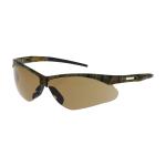 PIP Anser™ Brown Anti-Scratch/Fog Coated Lens Camouflage Temple Frame Semi-Rimless Safety Glasses