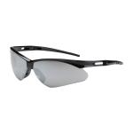 PIP Anser™ Silver Mirror Anti-Scratch Coated Lens Black Temple Frame Semi-Rimless Safety Glasses
