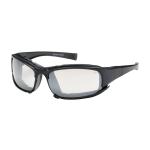 PIP Cefiro™ Clear I/O Anti-Scratch/Fog Coated Lens Black Rubber Foam Padded Full Frame Safety Glasses