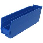 Akro-Mills Shelf Bin, 11 5/8"L x 4"H x 2 3/4"W, Blue