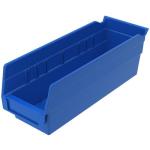 Akro-Mills Shelf Bin, 11 5/8"L x 4"H x 4 1/8"W, Blue