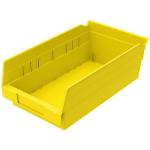 Akro-Mills Shelf Bin, 11 5/8"L x 4"H x 6 5/8"W, Yellow