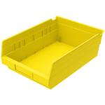 Akro-Mills Shelf Bin, 11 5/8"L x 4"H x 8 3/8"W, Yellow