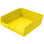 Akro-Mills Shelf Bin, 11 5/8"L x 4"H x 11 1/8"W, Yellow