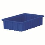 Akro-Mills Akro-Grid Dividable Grid Container, 16 1/2"L x 4"H x 10 7/8"W, Blue