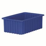 Akro-Mills Akro-Grid Dividable Grid Container, 16 1/2"L x 6"H x 10 7/8"W, Blue