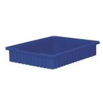 Akro-Mills Akro-Grid Dividable Grid Container, 22 3/8"L x 4"H x 17 3/8"W, Blue