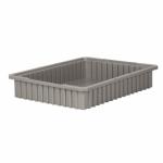 Akro-Mills Akro-Grid Dividable Grid Container, 22 3/8"L x 4"H x 17 3/8"W, Grey