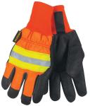 MCR Safety Luminator Waterproof Black Grain Pigskin Thermosock Lining Gloves
