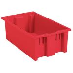 Akro-Mills Nest & Stack Tote, 18"L x 6"H x 11"W, Red
