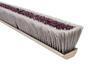 Magnolia Brush 18" A-Line Brown Coarse Middle With Silver Flagged Tip Plastic Border Floor Broom