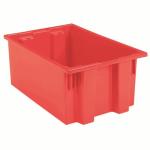 Akro-Mills Nest & Stack Tote, 19 1/2"L x 13"H x 15 1/2"W, Red