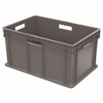 Akro-Mills Straight Wall Container, Solid Side & Base, 23 3/4"L x 12 1/4"H x 15 3/4"W, Grey