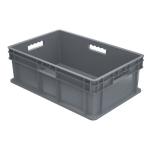 Akro-Mills Straight Wall Container, Solid Side & Base, 23 3/4"L x 8 1/4"H x 15 3/4"W, Grey