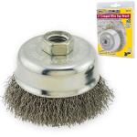 Ivy Classic 38910 3" Stainless Crimped Wire Cup Brush 5/8-11 Arbor