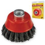 Ivy Classic 39040 4" Knot Wire Cup Brush 5/8-11 Arbor