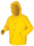 MCR Safety Cyclone Yellow Standard Duty .35mm PVC/Nylon Limited Flammability Rain Jacket
