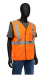 West Chester Medium Orange Polyester Class 2 Vest With Hook & Loop Front