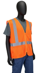 West Chester Economy 100% Polyester Orange Class II Safety Vest