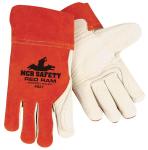 MCR Safety Red Ram Double Palm Grain Cowhide Kevlar Sewn Gloves