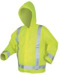 MCR Safety Luminator Class 3 .16mm Polyester/Polyurethane Rain Jacket