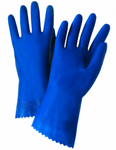 West Chester Posigrip 18 Mil Premium Unlined Blue Latex Chemical Resistant Gloves (Bulk Packed)
