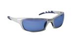 SAS 542-0209 GTR Safety Glasses - Silver Frame with Ice Blue Mirror Lens - Polybag (12 Pr)