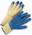 West Chester Blue Crinkle Finish Latex Palm Coated Kevlar® Gloves