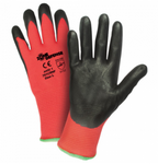 West Chester Zone Defense Black Nitrile Foam Palm Coated Red Nylon Gloves
