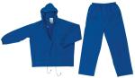 MCR Safety Challenger Blue .18mm PVC/Nylon Light Weight Rain Suit Set