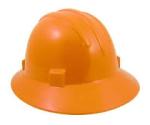 SAS Safety 7160-14 Hard Hat Full Brim with Ratchet, Orange (Box of 8)