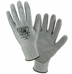 West Chester Barracuda 13 Gauge HPPE Gray Speckle PU Palm Coated Gloves