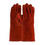PIP Red Viper™ Red Cotton Lined & Kevlar Stitched Split Cowhide Leather Welding Gloves - Large
