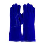 PIP® Blue Cotton Foam Lined & Kevlar Stitched Split Cowhide Leather Welding Gloves - Large