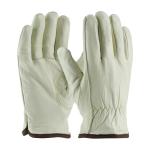 PIP Top Grain Natural White Thermal Lined Cowhide Leather Gloves - Keystone Thumb