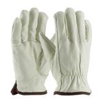 PIP Top Grain Natural Red Foam Lined Cowhide Leather Gloves - Keystone Thumb
