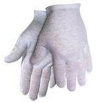MCR Safety Ladies Small White 100% Cotton Medium Weight Knit Lisle Reversible Inspector Gloves