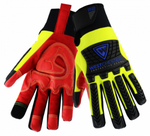 West Chester R2 Red/Yellow Safety Rigger Reinforced Comfort High Dexterity Gloves