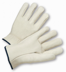West Chester White Cowhide Leather Driver Gloves